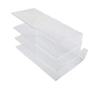NiuLumea Elegante supporto per tastiera in acrilico, supporto multi-livello per gaming, ufficio, 28 x 17 x 10 cm, nero