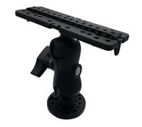 NiuLumea Fish Finder Base di supporto per kayak con 360 palline e presa per barca da mare, supporto regolabile in nylon e acciaio inox, colore nero (16 x 6 x 15 cm)