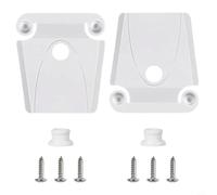 NiuLumea Kit di chiusura di ricambio per refrigeratori Igloo da 50-165 Qt, robusto blocco in plastica con viti in acciaio inossidabile, montaggio sicuro, facile da installare, bianco (2 pezzi)