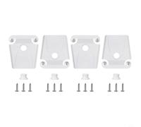NiuLumea Kit di chiusura di ricambio per refrigeratori Igloo da 50-165 Qt, robusto blocco in plastica con viti in acciaio inossidabile, montaggio sicuro, facile da installare, bianco (4 pezzi)
