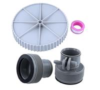 NiuLumea Kit di conversione per pompa skimmer di ricambio con adattatori, nastro e guarnizione, Summer Wave SFX1000 SFX1500 e per Intex 10722/25009