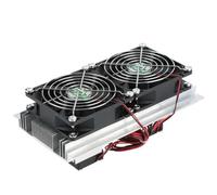 NiuLumea Kit di raffreddamento termoelettrico Peltier 12 V 144 W sistema di raffreddamento fai da te con doppia ventola, 10 L per spazio di raffreddamento massimo, dissipatore di calore in alluminio