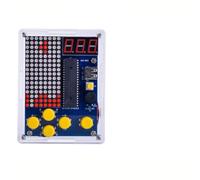 NiuLumea Kit elettronico fai da te retrò per console di gioco con microcontroller 51 | Assemblaggio di saldatura con design Pixel Art | Impara a programmare e creare giochi, compatibile con batterie