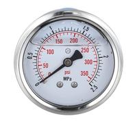 NiuLumea Manometro 0-100 Bar 60mm Doppia Scala Mpa/Psi Glicerina Riempito per Idraulico Pneumatico Refrigerazione Sistemi In Acciaio Inox con Connessione M14* 1.5