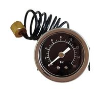 NiuLumea Manometro capillare per caldaia a vapore per macchina da caffè, 16 bar, filettatura G1/8, lunghezza 600 mm, compatibile con montalatte