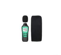 NiuLumea Misuratore di rumore digitale portatile Tester del livello sonoro 30-130dB con display retroilluminato chiaro Impostazione lenta rapida per la fabbrica di uffici di spegnimento automatico