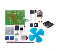 NiuLumea NE555 Kit circuito regolatore di larghezza dell'impulso del motore, regolatore di velocità DC 6-30 V e modulo dimmer elettronica saldatura pratica e formazione didattica (con scatola batteria