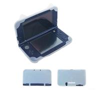 NiuLumea Nuovo per 3ds XL LL morbido silicone cover rosa viola giallo nuovo | Materiale in silicone morbido, simpatico motivo gatto, texture in rilievo 3D, assorbimento degli urti