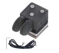 NiuLumea Pagaia per chiavi CW per codice Morse con base magnetica e design a doppio plettro, compatibile con radio a onde corte, colore nero