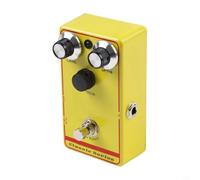 NiuLumea Pedale effetto overdrive audio con controllo della messa a fuoco, per sensibilità dinamica al tocco, chitarra elettrica Stompbox per amplificatore, True Bypass in metallo, giallo (A)