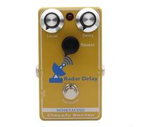 NiuLumea Pedale effetto overdrive audio con per controllo della messa a fuoco, per sensibilità dinamica al tocco, chitarra elettrica Stompbox per amplificatore, metallo True Bypass, giallo (D)