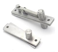 NiuLumea Per Heavy Duty per cerniera girevole a 360 gradi per acciaio inossidabile invisibile pavimento soffitto libreria segreta Murphy porte argento 15,2 x 2,5 cm