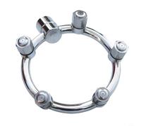 NiuLumea per ugello atomizzatore in acciaio inossidabile, alta pressione a 5 fori per nebulizzatore fine rotondo, riduzione della polvere, irrigazione agricola e pulizia industriale, argento