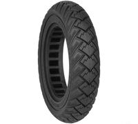 NiuLumea Pneumatico solido per scooter 10 x 2,125 con battistrada con motivo ad ala, diametro interno 141 mm e slot da 36 mm per scooter elettrici fuoristrada (nero) (1 pezzo)
