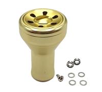 NiuLumea Pomello in metallo per mulinelli da pesca Daiwa Stradic e Baitcasting, 39,2 x 25 mm, per modelli serie S, BlackGoldSilver, 1 set