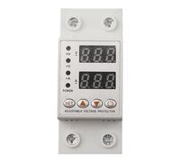 NiuLumea Protezione regolabile da sovratensione e sottotensione 230V AC Rail Mount 1C40A/1C63A Limite di corrente regolabile, alloggiamento PC, bianco, AVP-40/AVP-63