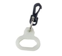 NiuLumea Regolatore in silicone per immersioni subacquee, clip con supporto luminoso per anello migliore visibilità notturna, design a sgancio rapido, 54 x 60 x 6 mm, blu-verde