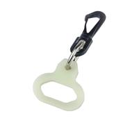 NiuLumea Regolatore in silicone per immersioni subacquee, supporto clip con sgancio rapido luminoso per anello migliore visibilità notturna, blu-verde (54 x 60 x 6 per mm)