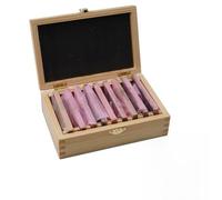 NiuLumea Set di 9 paia (18 pezzi) di cuscinetti paralleli in acciaio legato, 10-42 per mm di altezza per intervallo, 100 per mm di lunghezza, 4 per mm di spessore, per fresatura CNC, morse e torni