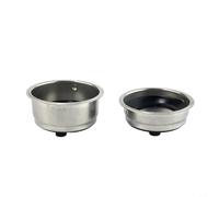 NiuLumea Set di cestelli per filtro in acciaio inox da 51 mm per Morphy Richards, erogazione singola e Dou Shot, con manomissione in gomma (combinazione)