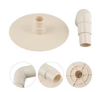NiuLumea Skimmer da piscina per adattatore a gomito e piastra di ricambio a basso profilo per Hydro Tools serie 8939 8940 per tubi di diverse dimensioni, bianco