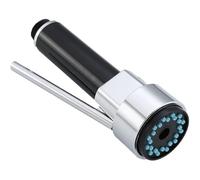 NiuLumea Soffione estraibile per miscelatore da cucina, doccetta con attacco da 1/2", design in ABS nero argento