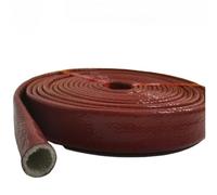 NiuLumea Tubo e cavo a prova di fuoco ad alta temperatura, fibra di vetro in silicone ignifugo per tubi a vapore con manicotto isolante, estrusori, macchinari