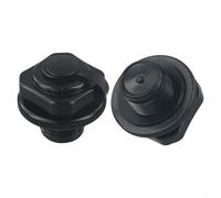 NiuLumea Valvola dell'aria con tappo a vite di gonfiaggio per parti gonfiabili per piscina per Aruba per Bahamas per Cancun Paris Vegas, copertura di deflazione in PVC nero da 4,2 cm (2 pezzi)