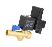 NiuLumea Valvola di scarico elettronica a 2 vie con timer da 30,5 cm, compressore d'aria per serbatoio asciugatrice 24-240 V ACDC LED indicatore