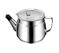 NiuLumea Vaso per olio da cucina con filtro integrato in acciaio inossidabile per una separazione efficiente dell'olio dopo la frittura (B-1500ML)