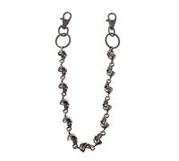 niumanery Gothic Jeans Skull Head Chain Punk Skeleton Pants Trousers Biker Wallet Chain