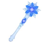 Niumowang Bacchetta Magica Bambina, Luminosa con Fiocco di Neve e Suono LED, per Principesse e Fate (Blu)