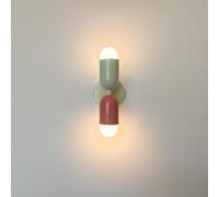 niuniaj Applique da parete interna 2 fiamme, Up Down Lampada da parete in metallo, applique da parete E27, lampada da parete moderna per soggiorno, camera da letto, corridoio, balcone, scala