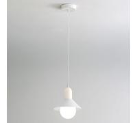 niuniaj Lampada a Sospensione,Lampadari sospesi moderni Bianco e Crema, Lampadari Sospesi Moderni, Sospensione E27 per Cucina,Camera da Letto, Soggiorno, Ingresso(Senza Lampadina)