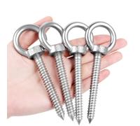 Niuny Occhielli a Vite Vite Ad Occhiello 4pcs Golfari Bullone a Occhiello In Acciaio Inox 304 M10 X 80 Bulloni Di Sospensione Occhielli a Parete per Amache Yoga Poltrone Sospese Sedie a Dondolo