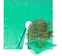 Niuny Telo per Potatura Paesaggistica 2 x 2 m Trasportatore di Foglie con Foro da 30cm Telone per Potatura di Alberi con Anelli Angolari Tela da Potatura per la Pulizia Dei Detriti Delle Foglie
