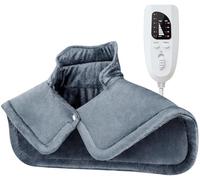 NIUONSIX Cuscinetto riscaldante per collo e spalle, regalo di compleanno per Natale, per donne, uomini, mamma, papà, 0,9 kg, per alleviare il dolore, 6 impostazioni di calore, conto alla rovescia 2