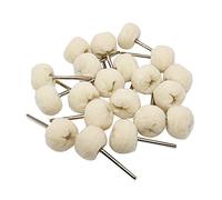 NIUPIKA - Ruota per lucidatura in cotone con ruote per lucidatura rotanti, 3 mm, 20 pezzi