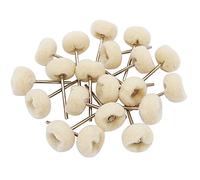 NIUPIKA - Ruote in cotone per lucidatura da 2,35 mm, con codolo per dremel rotante, confezione da 20 pezzi