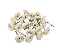 NIUPIKA - Ruote morbide per lucidatura, in lana, accessori per la lucidatura di gioielli, orologi e specchi, mandrino da 3 mm, 20 pezzi