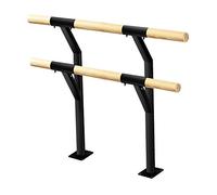 NIUSABOU Barre di Danza in Legno Regolabili, Adjustable Double Layer Ballet Barre Standing Floor Mounted for Kids And Adults 1m-1.5m(1m)