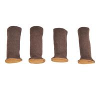 NIUSABOU Copri-gambe silenziosi per tavoli, Calzini for gambe della sedia 12 pezzi Coprigambe for tavolo in maglia di lana Maniglia for porta Abbigliamento multicolore(Brown C)