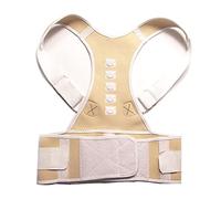 NIUSABOU correttore posturale, Cintura di supporto for correttore posturale for spalle e schiena in neoprene e cotone multicolore, diverse misure(Beige,M code)