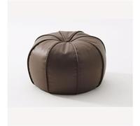 NIUSABOU Divano Lazy Floor, Poltrona a sacco in pelle multicolore imbottita in EPP(Brown)