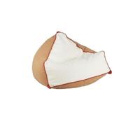 NIUSABOU Divano Lazy Floor, Poltrona a sacco multicolore 100x80x70 cm Divano da terra in lana d'agnello(Brown)