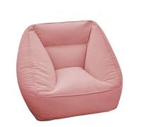NIUSABOU Divano Lazy Floor, Poltrona a sacco pigra Schienale for poggiapiedi multicolore in velluto bifacciale(Pink,No footstool)