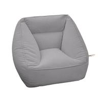 NIUSABOU Divano Lazy Floor, Poltrona a sacco pigra Schienale for poggiapiedi multicolore in velluto bifacciale(Grey,No footstool)