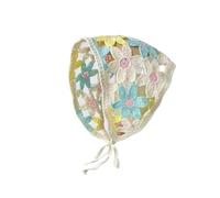 NIUSABOU Fascia per capelli in pizzo, Copricapo estivo Triangolo in pizzo Sciarpa for capelli Donna Fascia pastorale multicolore(Color-04)
