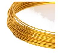 NIUSABOU Filo Metallico Alluminio per lavori Artigianali, Filo di Alluminio Artigianale 1 mm Multicolore 10 m(Gold)