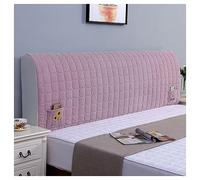 NIUSABOU il coperchio del letto, Copri testiera con tasche portaoggetti, adatto for spessori da 5 a 35 cm, multicolore, diverse misure(Pink,220CM)